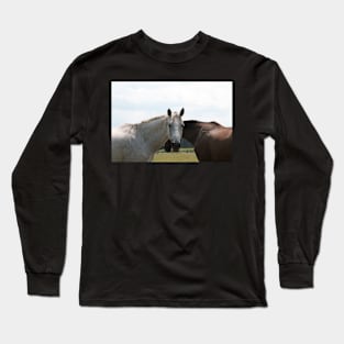 Horses Nuzzling Long Sleeve T-Shirt